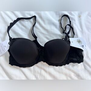 Simone Perele NEW black lace accent bra  Size 34b NWT —$170 retail
